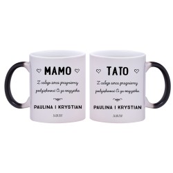 2x KUBEK MAGICZNY DLA RODZICÓW PODZIĘKOWANIA ŚLUB ŚLUBNY W221222
