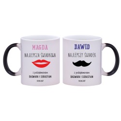 2x KUBEK MAGICZNY DLA ŚWIADKA PODZIĘKOWANIA ŚLUB ŚLUBNY W225226