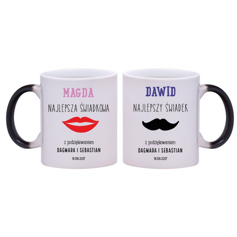 2x KUBEK MAGICZNY DLA ŚWIADKA PODZIĘKOWANIA ŚLUB ŚLUBNY W225226
