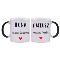 2x KUBEK MAGICZNY DLA ŚWIADKA PODZIĘKOWANIA ŚLUB ŚLUBNY W229230