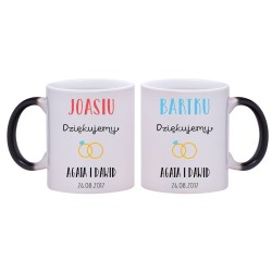 2x KUBEK MAGICZNY DLA ŚWIADKA PODZIĘKOWANIA ŚLUB ŚLUBNY W233234