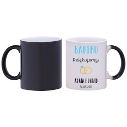2x KUBEK MAGICZNY DLA ŚWIADKA PODZIĘKOWANIA ŚLUB ŚLUBNY W233234