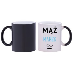 2x KUBEK MAGICZNY DLA PARY MĄŻ ŻONA ŚLUB ŚLUBNY W235236