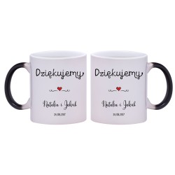2x KUBEK MAGICZNY DLA ŚWIADKA PODZIĘKOWANIA ŚLUB ŚLUBNY W238