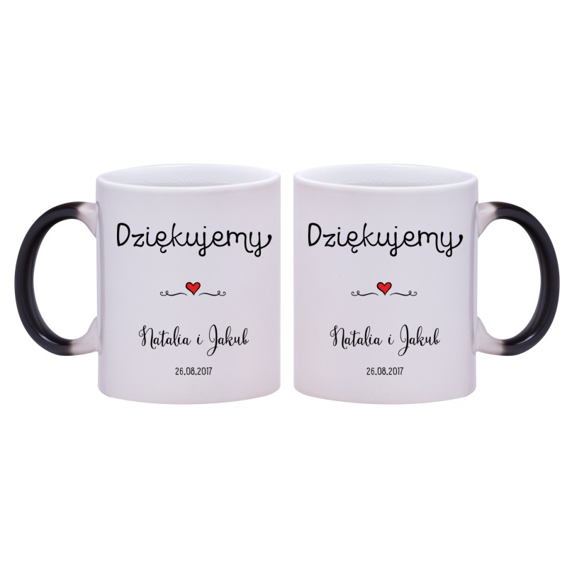 2x KUBEK MAGICZNY DLA ŚWIADKA PODZIĘKOWANIA ŚLUB ŚLUBNY W238
