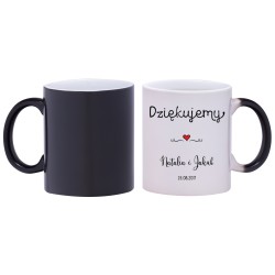 2x KUBEK MAGICZNY DLA ŚWIADKA PODZIĘKOWANIA ŚLUB ŚLUBNY W238