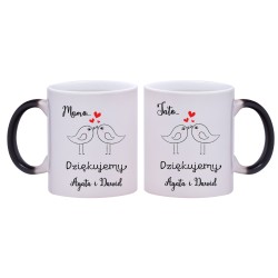 2x KUBEK MAGICZNY DLA RODZICÓW PODZIĘKOWANIA ŚLUB ŚLUBNY W239240