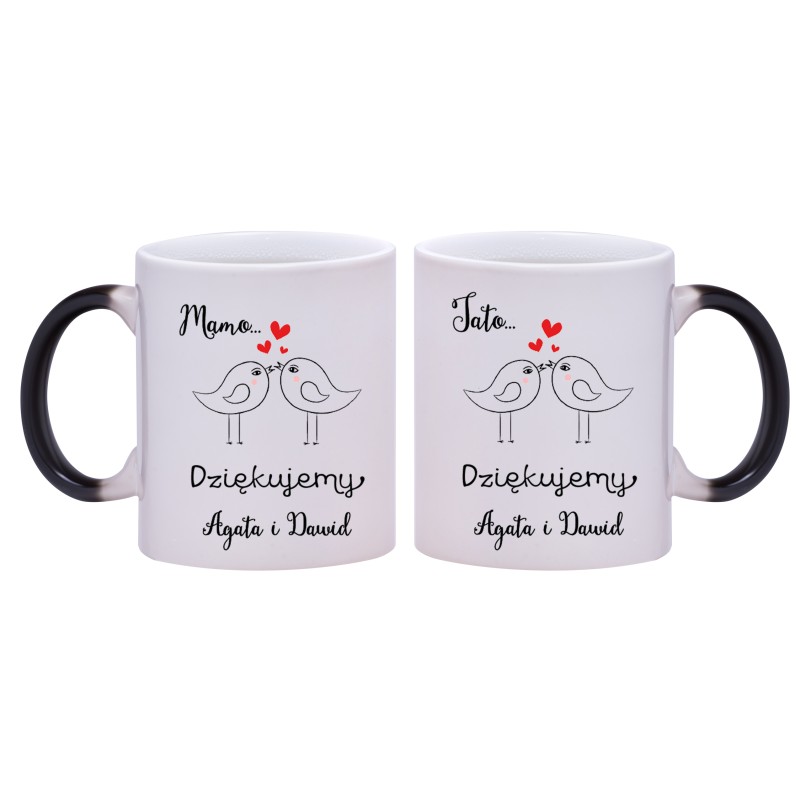 2x KUBEK MAGICZNY DLA RODZICÓW PODZIĘKOWANIA ŚLUB ŚLUBNY W239240 2x KUBEK MAGICZNY DLA RODZICÓW PODZIĘKOWANIA ŚLUB ŚLUBNY W239240