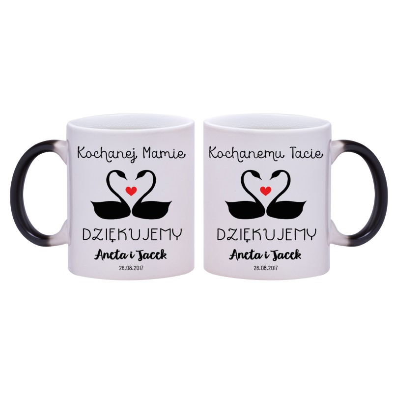 2x KUBEK MAGICZNY DLA RODZICÓW PODZIĘKOWANIA ŚLUB ŚLUBNY W241242