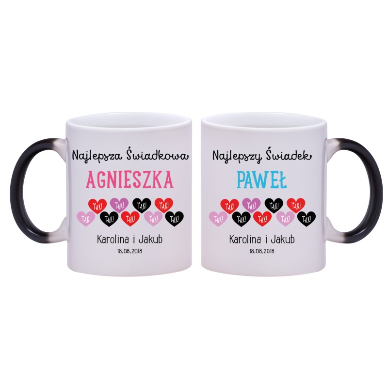 2x KUBEK MAGICZNY DLA ŚWIADKA PODZIĘKOWANIA ŚLUB ŚLUBNY W243244